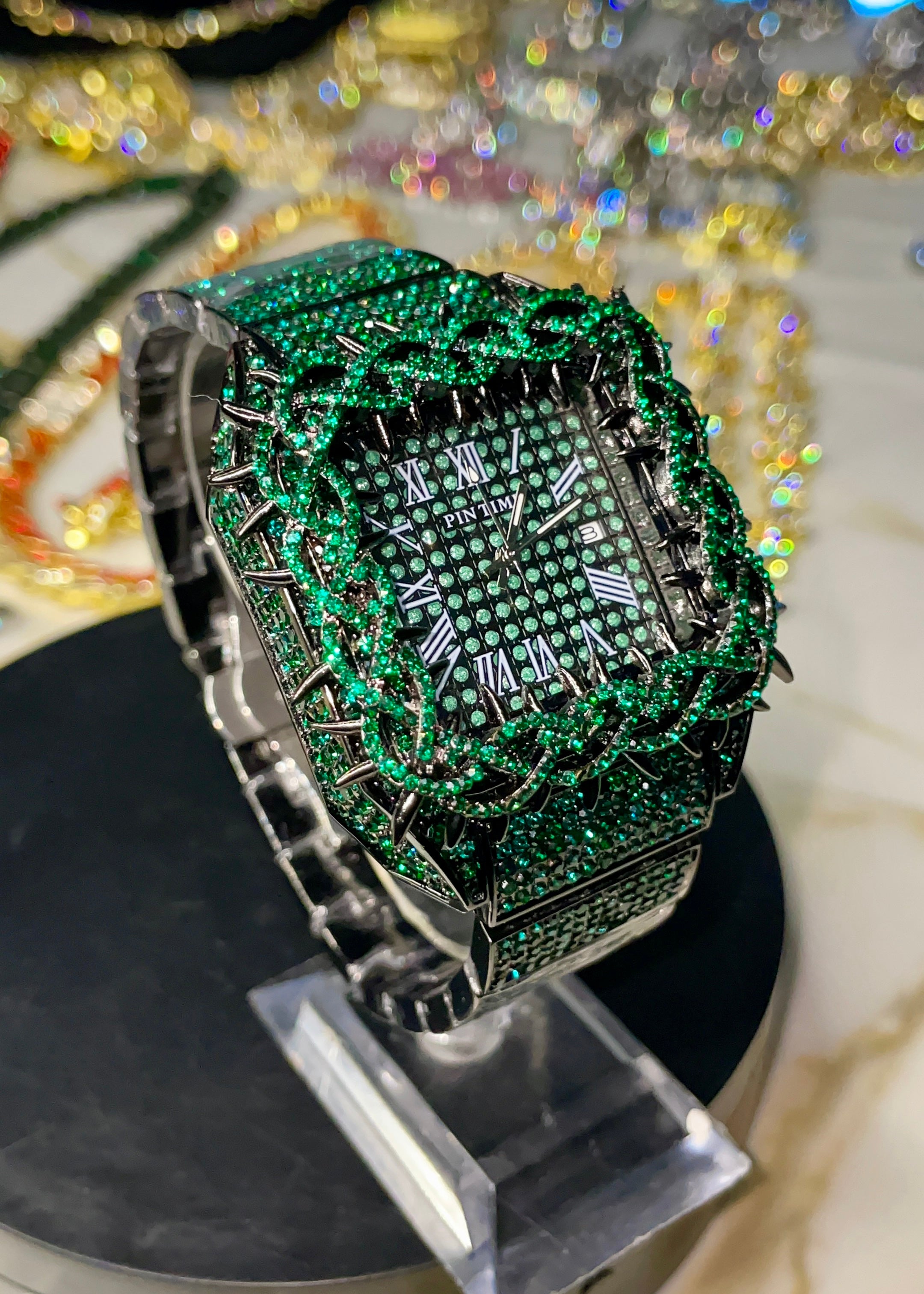 RELOJ CORONA DE ESPINAS CUADRADO
