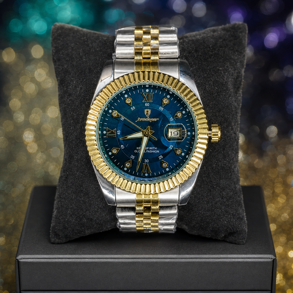 POEDEGAR 910 RELOJES DE ACERO INOXIDABLE, CRISTAL DE ZAFIRO