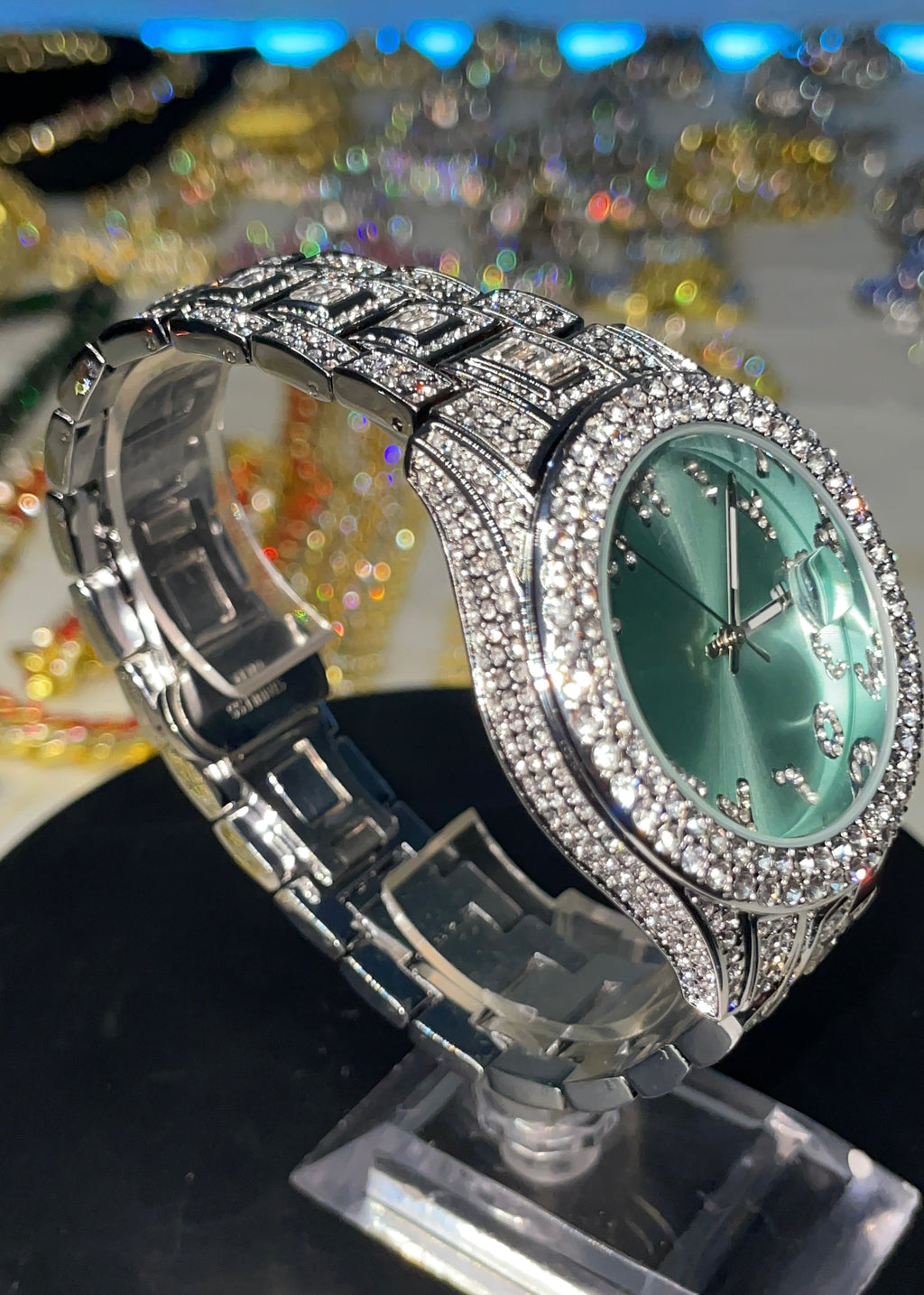 RELOJ ÁRABE TURQUESA