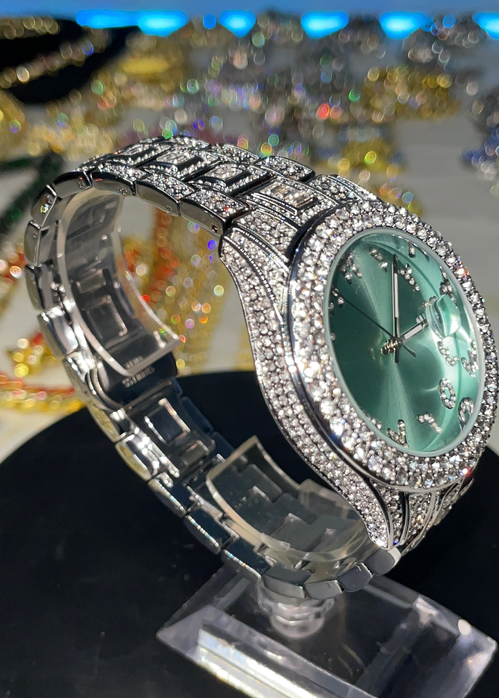 RELOJ ÁRABE TURQUESA