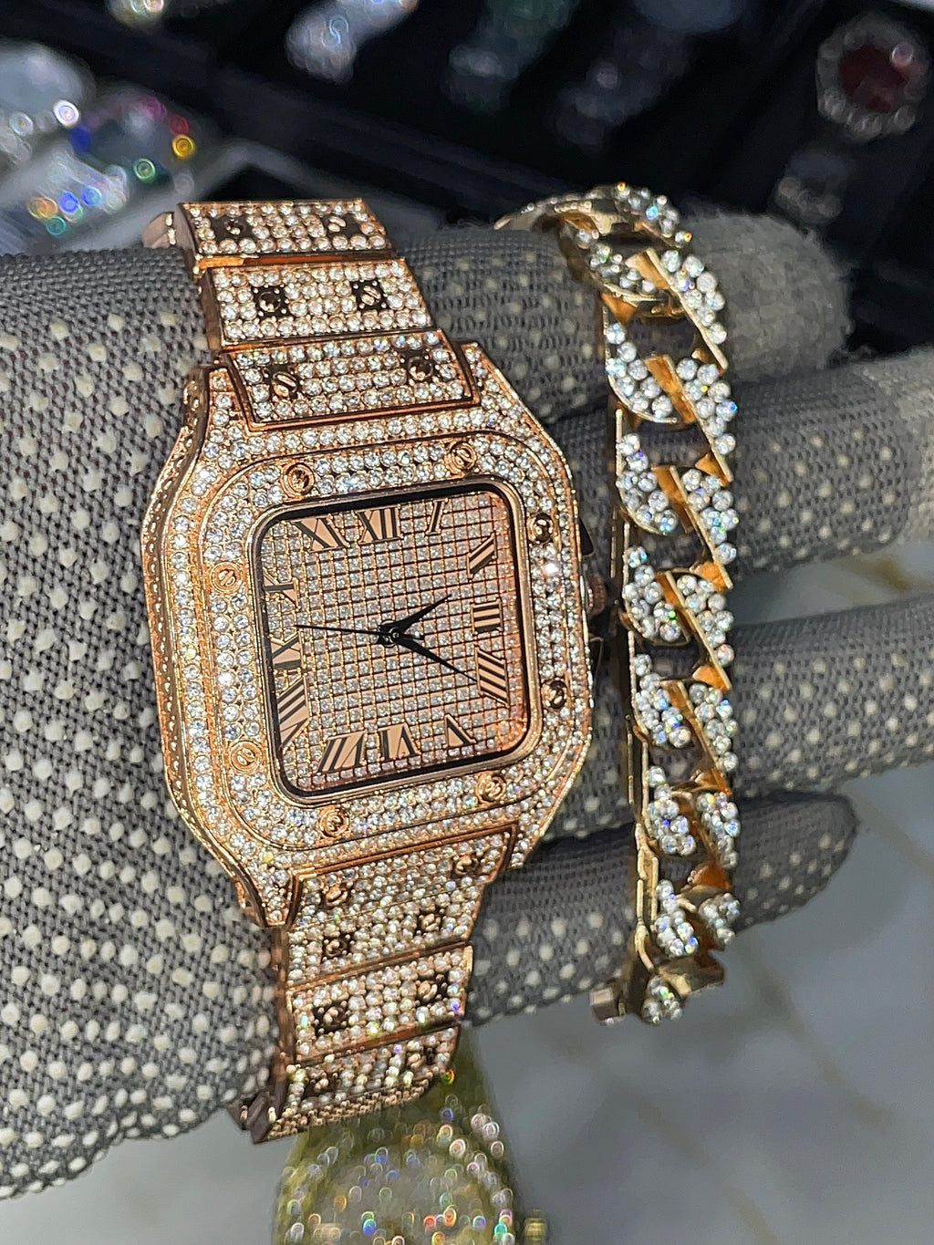 COMBO DE RELOJ Y PULSERA + RECORTADOR DE RELOJ  (ACERO INOXIDABLE)