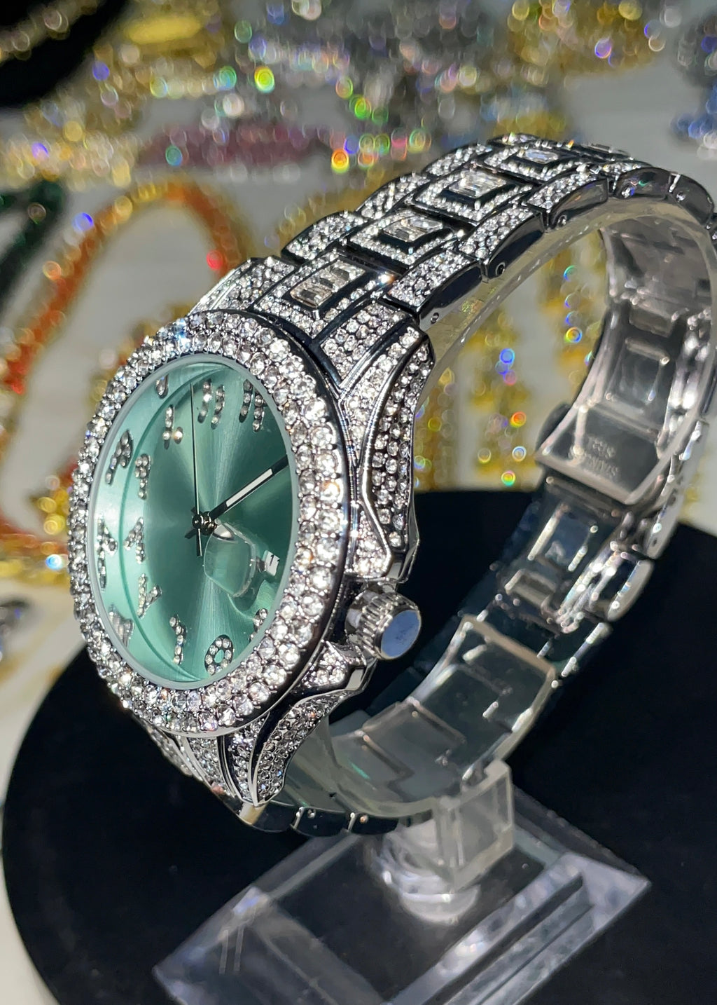 RELOJ ÁRABE TURQUESA