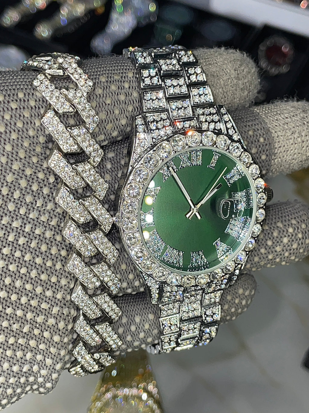 COMBO DE RELOJ Y PULSERA + RECORTADOR DE RELOJ  (ACERO INOXIDABLE)