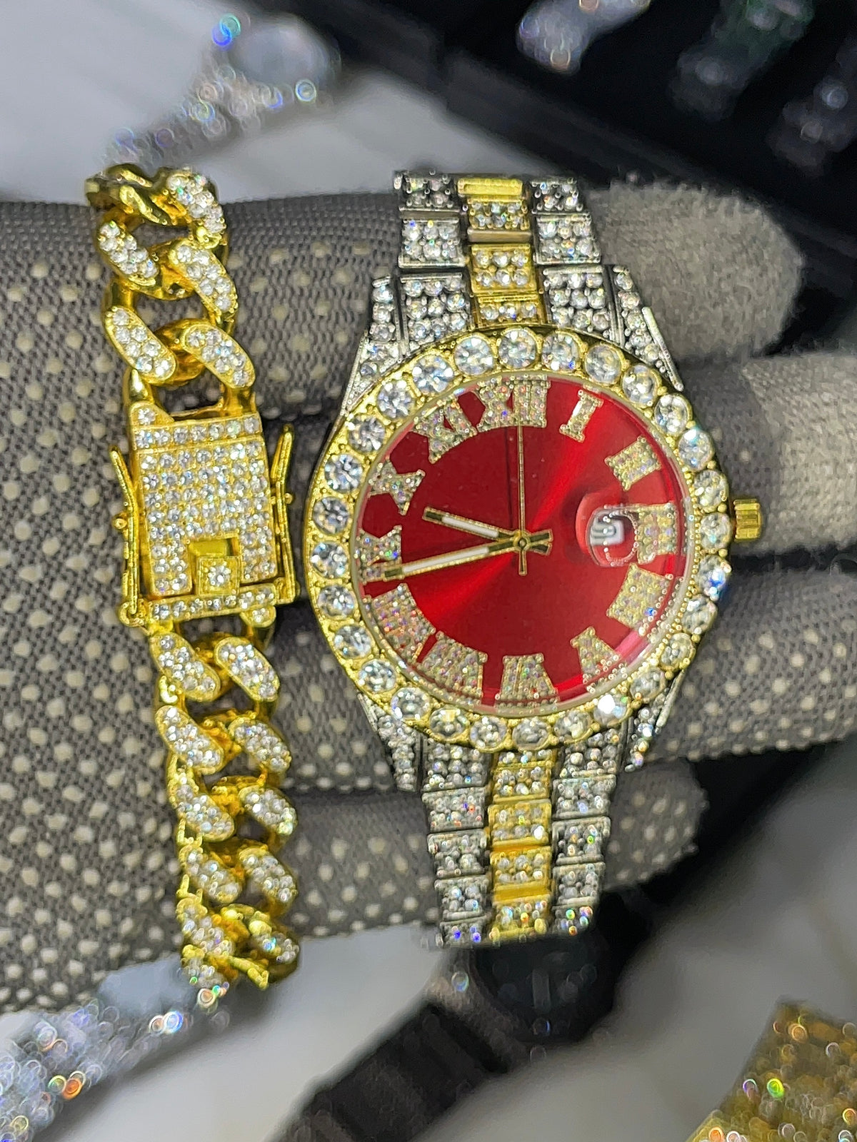 COMBO DE RELOJ Y PULSERA + RECORTADOR DE RELOJ  (ACERO INOXIDABLE)